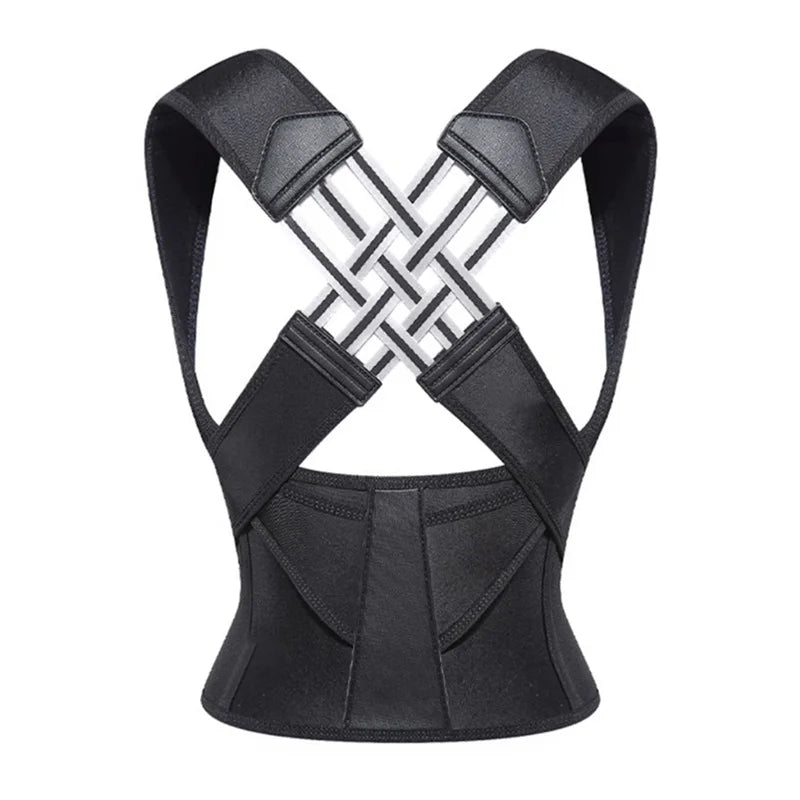Adjustable Back Posture Belt Office Home Gym Unisex Improve Spine Clavicle Brace Posture Vest Back Posture Corrector Belt