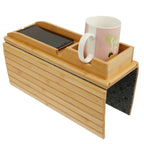 SipEase™ Wooden Couch Cup Holder – Spill-Free Relaxation