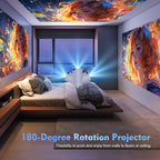 Magicube Projector Android 11 4K 1280*720P HY300 Dual WIFI Home Cinema Outdoor Projector