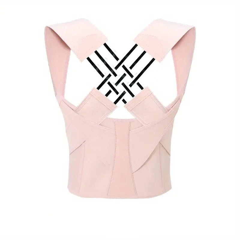 Adjustable Back Posture Belt Office Home Gym Unisex Improve Spine Clavicle Brace Posture Vest Back Posture Corrector Belt