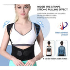 Adjustable Back Posture Belt Office Home Gym Unisex Improve Spine Clavicle Brace Posture Vest Back Posture Corrector Belt