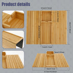 SipEase™ Wooden Couch Cup Holder – Spill-Free Relaxation